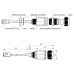 Гермоввод сетевой RJ45 (8P8C) с кабелем 25 см