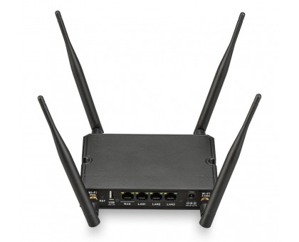 Роутер 4G+ Kroks Rt-Cse m6-G, cat.6, 2xF-female, 3xLAN 1Gbit/s, Wi-Fi 2.4/5GHz, 2 сим-карты