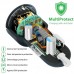 Автомобильное зарядное устройство TDS TS-CAU32 (QC3.0, 7000mA), чёрное