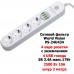 Сетевой фильтр World Vision PS-24U434 (4 розетки, 4 USB, шнур 2м)