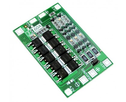 Плата защиты (BMS) для Li-ion, 3S / 12.6В / 60А