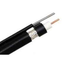 Кабель RG-11 чёрный 1.63CCS/144x0.12AL/PE с подвесом 1.83мм