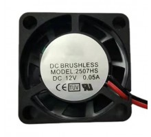 Вентилятор 12V 25x25x7мм, 0.05A, 2 вывода