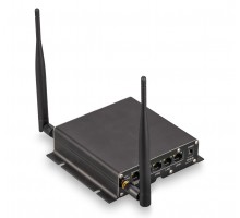 Роутер 4G Kroks Rt-Cse mQ-EC DS PoE, cat.4, 2xF-female, 4xLAN 100Mbit/s, Wi-Fi 2.4GHz, 2 сим-карты