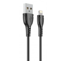 Кабель USB - iOS Lighting 1м чёрный, 2.4A, BX51