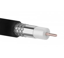 Кабель RG-6 чёрный 1.02CCS/48x0.12AL, GOLDMASTER 48B12SS зимний