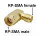 RP-SMA-male - RP-SMA-female угловой, переходник
