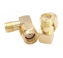 SMA-female - RP-SMA-male угловой, переходник