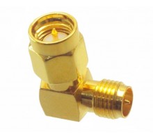SMA-male - RP-SMA-female угловой, переходник
