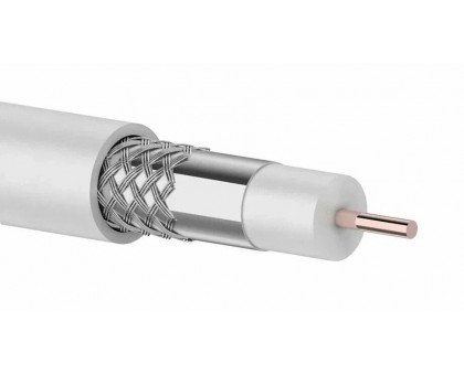 Кабель RG-6 белый 1.02CCS/48x0.12AL, GOLDMASTER 48W12SS зимний