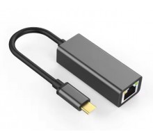 Адаптер USB Type-C - LAN 100Mbps, RTL8152, метал. корпус