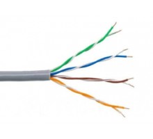 Кабель UTP 4x2 внутренний Cu 0.48мм, серый PACIFIX