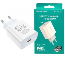 Сетевое зарядное устройство BOROFONE BA38A PD QC 20W выход type-C