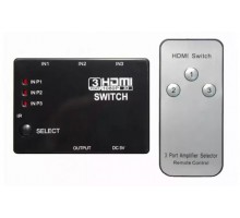 Переключатель HDMI, 3 входа - 1 выход с пультом