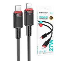 Кабель USB type-C - iOS Lighting 1м чёрный, 27W, BX110