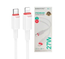 Кабель USB type-C - iOS Lighting 1м белый, 27W, BX110