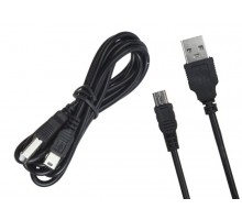 Кабель USB - miniUSB 1.5м чёрный