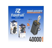 Портативный аккумулятор FaizFull FL62 40000мАч чёрный