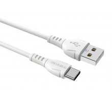Кабель USB - USB type-C 1м белый, 3A, BX51