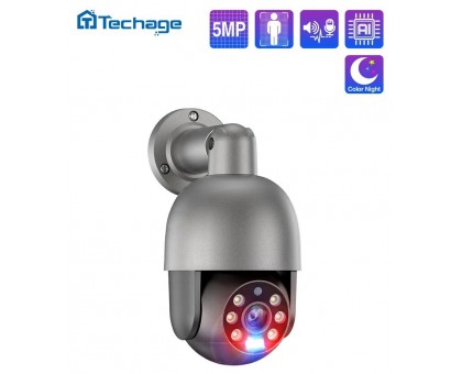 Камера IP Techage TA-XM-PT825G-50P (ICSee), POE, 5Мп, 2880x1616, 3.6мм, уличная IP66, поворотная