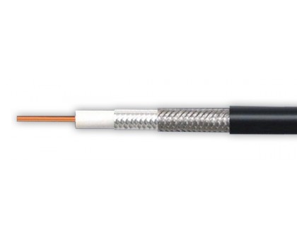 Кабель RG-11 чёрный 1.63CCS/96x0.16AL/PVC, Mediaflex M1160BV