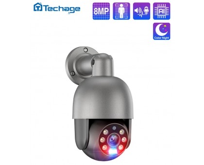 Камера IP Techage TA-XM-PT825G-80P (ICSee), POE, 8Мп, 3840x2160, 3.6мм, уличная IP66, поворотная