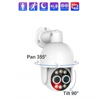 Камера IP Techage XM-PT825D-80P (ICSee), POE, 4Мп, 2560x1440, 2.8-12мм, уличная IP66, поворотная