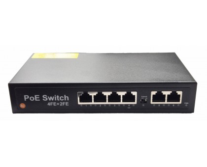 Коммутатор POE 1006MN (4 POE + 2 LAN)